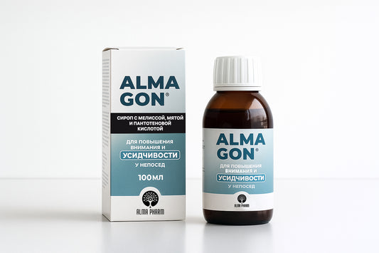 ԱԼՄԱգոն VitB5 VitB6 Mg օշարակ 100մլ